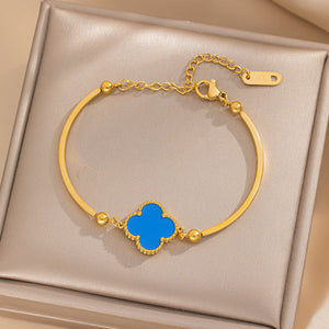 Luxe Clover Charm Bracelet