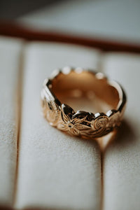 Bobbi Floral Rose Gold Ring