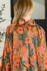 Petals After Dark Balloon Sleeve Dress
