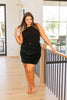 Previous Engagement Halter Neck Sweater Tank in Black