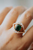 Blythe Emerald Gold Ring Set