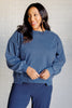 Quick Fix Mineral Wash Crew Neck Pullover in Psychic