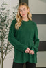 Quick Nap Textured Pullover in Hunter Green