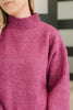 Right to the Core High Neck Pullover in Light Plum