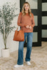 Rust Revival Long Sleeve Knit Top
