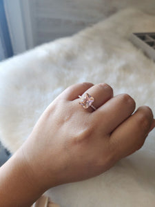 Rachel Champagne Morganite Rose Gold Ring