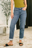 Shane Mid Rise Billie Boyfriend Jean in Dark Cozy Indigo
