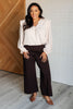 Magic Wide Leg Crop Pants in Chocolate