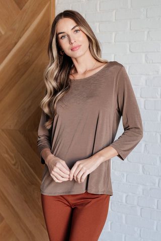 Round Neck Modal T-Shirt with Bra