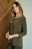 Signature Classic Round Neck Top in Olive