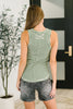Snaccident Waiting to Happen Scooped Neck Tank in Green