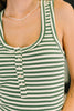 Snaccident Waiting to Happen Scooped Neck Tank in Green