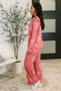 Snowflake Sniffles Pajama Set in Red