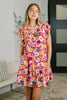Start of Something Great Flutter Sleeve Floral Dress