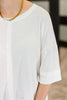 Stay On Top Relaxed Tee in Off White