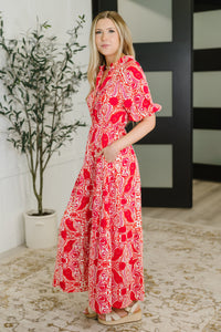 Strolling By Floral Maxi Dress