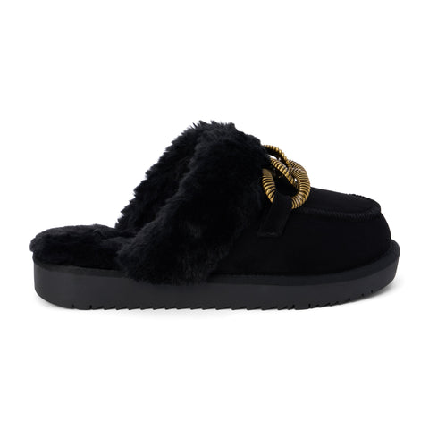 Fleta Buckle Flats in Black