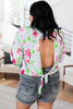 Thinking On It Open Back Floral Top