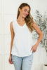 Thread Lightly Ribbed Knit Tank in Ivory
