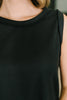 Thread Theory Round Neck Tank in Black