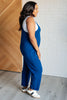 Totally Me Spaghetti Strap Jumpsuit in Light Navy