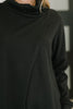 Travel City Scape Turtle Neck Tunic in Black