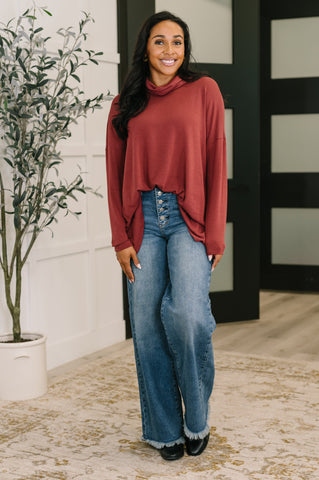 Beyond the Basics Pullover in Blue Grey