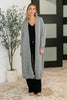 Travel Hideaway Open Front Cardigan in Soft Grey