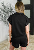 Twenty Four Karat Half Zip Top and Shorts Set