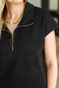 Twenty Four Karat Half Zip Top and Shorts Set