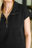 Twenty Four Karat Half Zip Top and Shorts Set