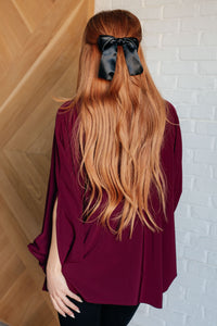 Universal Philosophy Blouse in Wine - SALE