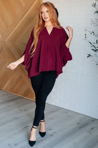 Universal Philosophy Blouse in Wine - SALE
