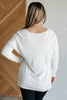 V-Neck Front Seam Sweater in Ivory