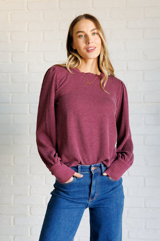 Star Round Neck Long Sleeve Top