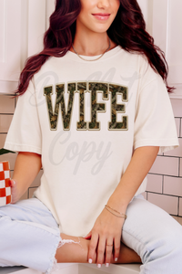 Wife Camo Tee or Sweatshirt