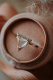 Wyona Pink Triangle Morganite Rose Gold Ring