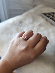 Rachel Champagne Morganite Rose Gold Ring