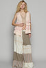 POL Ruffled Open Front Sleeveless Cardigan