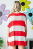 First Love Full Size USA Flag Drop Shoulder Knit Top