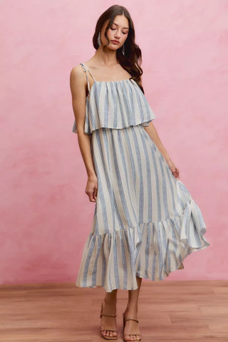 Umgee Ruffle Sleeve Babydoll Dress