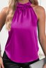 Ruched Grecian Neck Tank