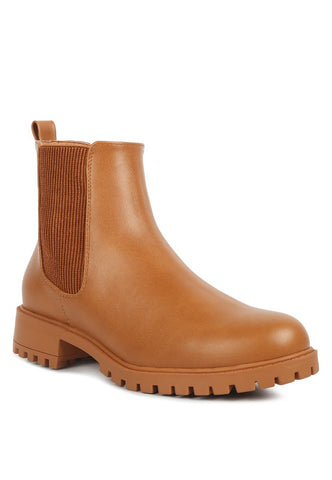 WILD DIVA Faux-Fur Platform Slip On Booties