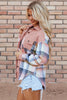 Plaid Button Up Long Sleeve Shacket