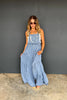 PREORDER- BOHO & LACE DENIM OVERALLS