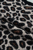 Leopard Star Patchwork Round Neck Fuzzy Sweater