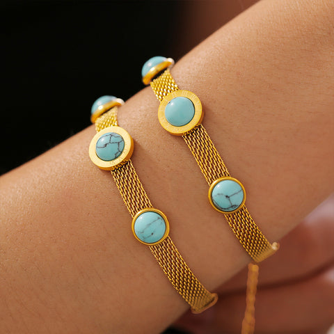 Amazonite Triple Strand Bracelet