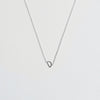 Initial Necklace Silver