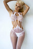 Yelete Cutout Crotchless Fishnet Bodystocking