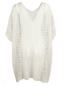 Cutout V-Neck Cover-Up with Tassel